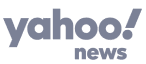Yahoo News-Logo auf einem transparenten Hintergrund.
